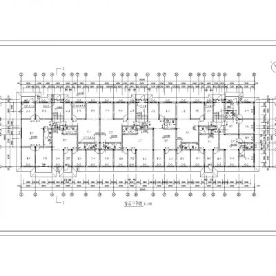多层住宅建筑平面施工图