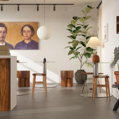 现代简约咖啡店