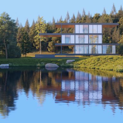 现代简约别墅建筑