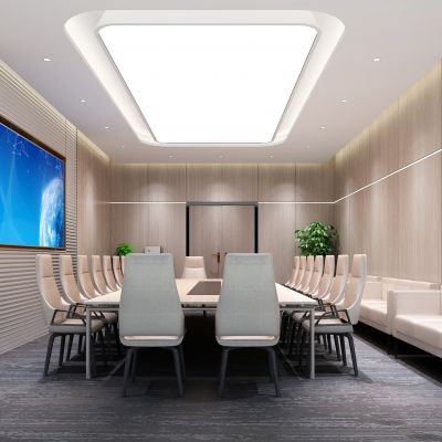 现代公司办公室大会议室洽谈室