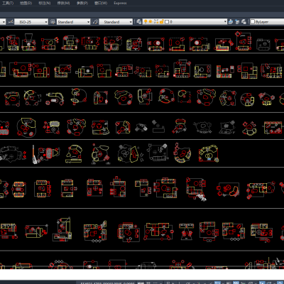 网红高端家具cad图库