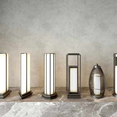 现代景观灯 现代户外灯 草坪灯 草地路灯 花园室外落地灯 庭院灯 柱头灯3D模型