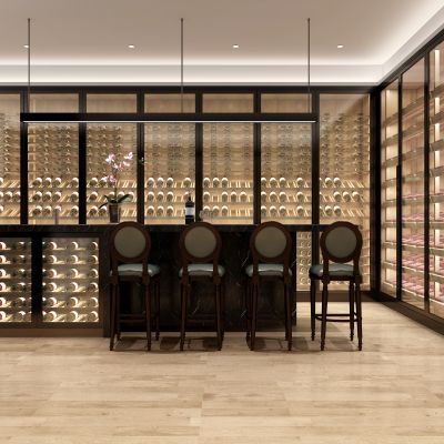 实木红酒窖冷藏室恒温室恒温柜展示柜冷藏柜红酒酒窖