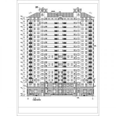 高层住宅楼加地下室全套建施图