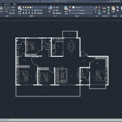 1层2主卧 2次卧2卫 2衣帽间  2018版本
