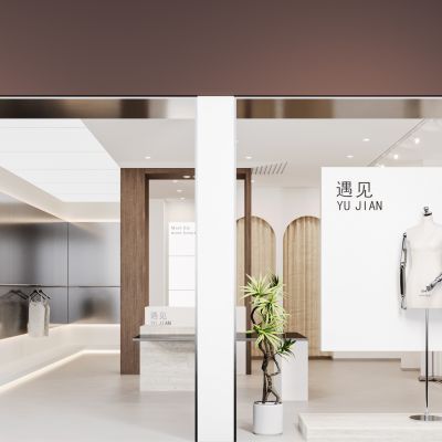 现代服装店3D模型