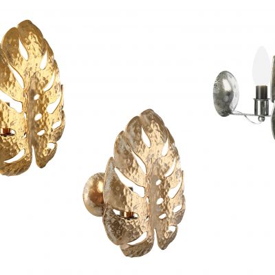 现代简约树叶轻奢壁灯