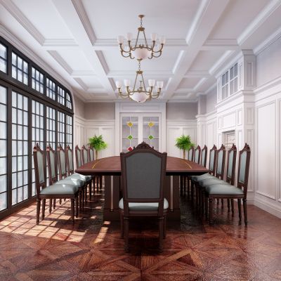 欧式公司办公室大会议室洽谈室