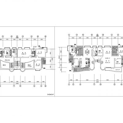 百余种建筑住宅户型平面图