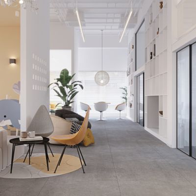 现代简约办公室休息区