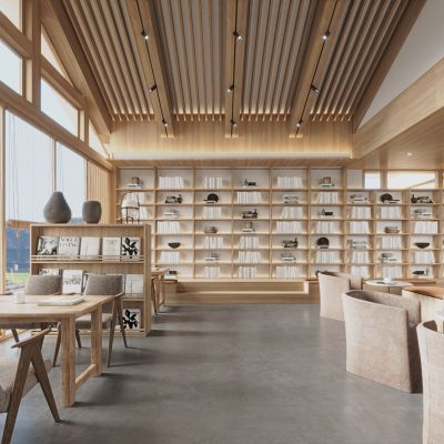 现代图书阅读室