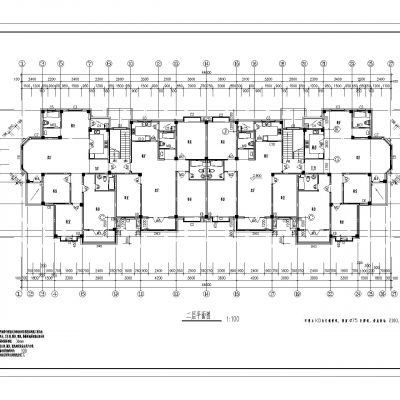 某住宅区1号楼建筑施工图