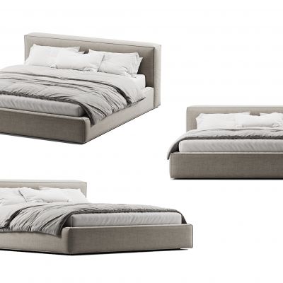 现代简约卧室床