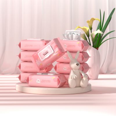 婴儿湿巾 湿巾 纸巾 兔子 花