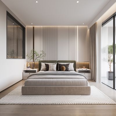 现代卧室