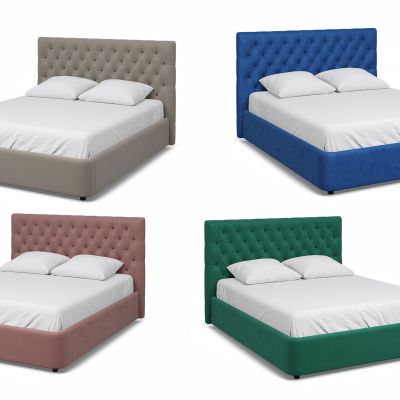 北欧简约卧室床