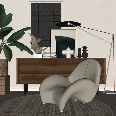 中古，侘寂，边柜，装饰柜，玄关柜，原木 