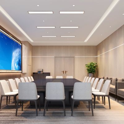 现代公司办公室大会议室洽谈室