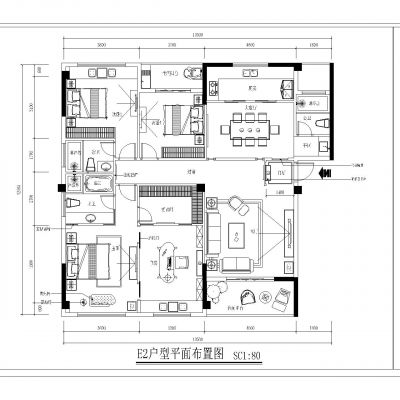 家装平面方案布置图