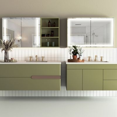 现代北欧壁挂浴室柜