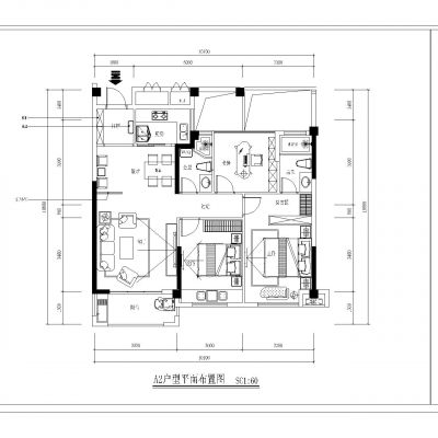 家装平面方案布置图