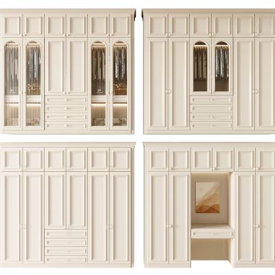 奶油风衣橱衣柜