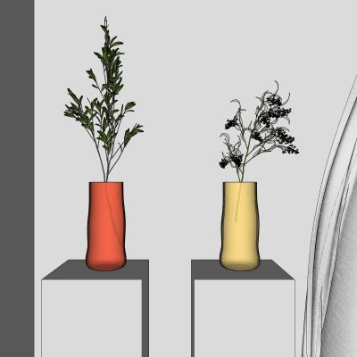 轻奢，水培，植物，玻璃瓶