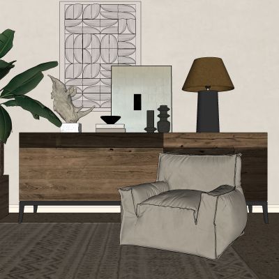 侘寂，中古，边柜，玄关柜，装饰柜，电视柜，原木，矮柜