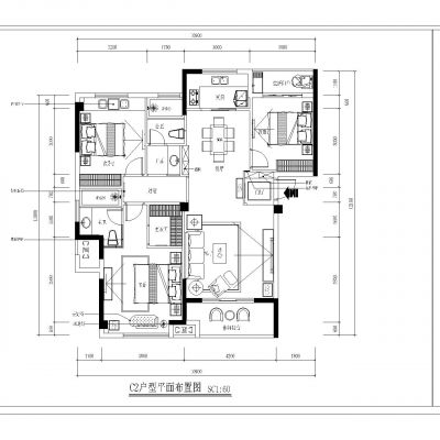家装平面方案布置图