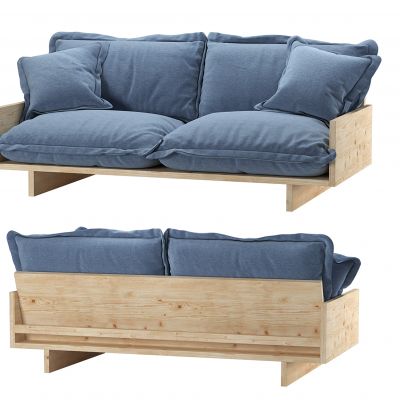 北欧简约双人沙发