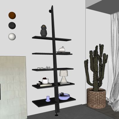 梯子，书架，斜靠，装饰架，木作