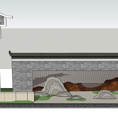中式风格文化景墙