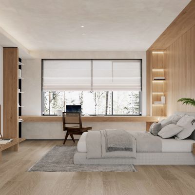 侘寂，儿童房，原木，卧室，书房，书柜，床品，洞洞板