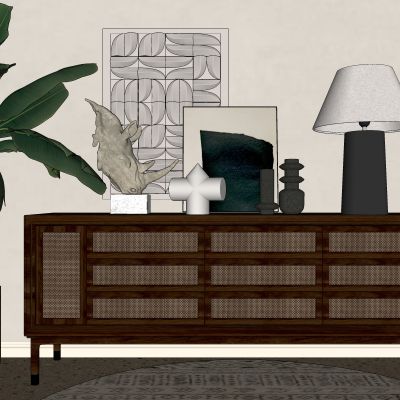 侘寂，边柜，装饰柜，玄关柜，原木