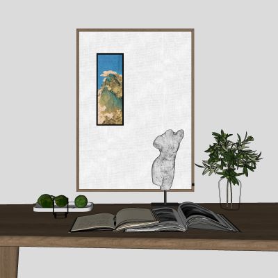 中古，新中式，侘寂，装饰画，实木画框