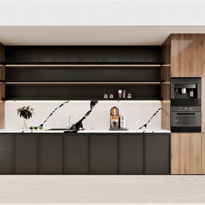 橱柜，厨房，高级灰，中古风，侘寂，现代