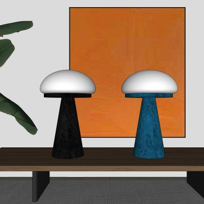 儿童，台灯，蘑菇灯，卡通