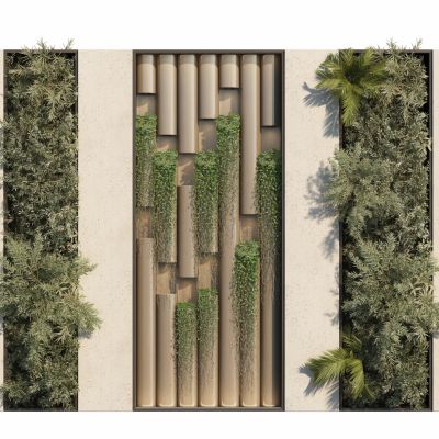 现代绿植景墙