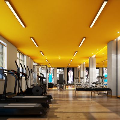 现代酒店健身房，酒店健身房，酒店健身空间，小型健身房，健身器材