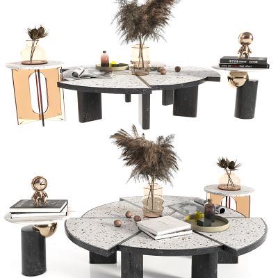 现代创意异形茶几，子母茶几