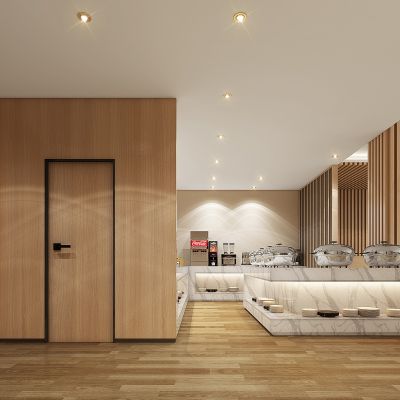 自助餐，食品区，开放式厨房，社区餐饮店，餐厅岛台