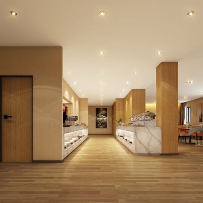 自助餐，食品区，开放式厨房，社区餐饮店，餐厅岛台