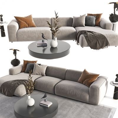 现代沙发茶几组合