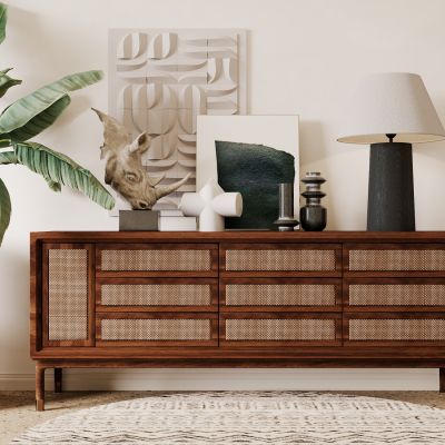 侘寂，边柜，装饰柜，玄关柜，原木