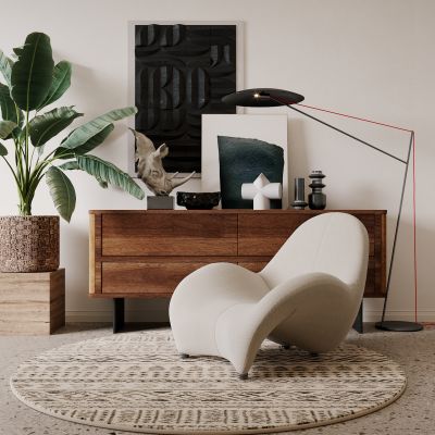 中古，侘寂，边柜，装饰柜，玄关柜，原木 