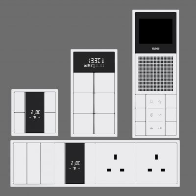 现代插座开关 开关门铃