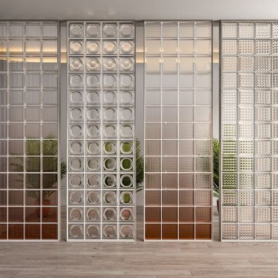 玻璃砖屏风 隔断