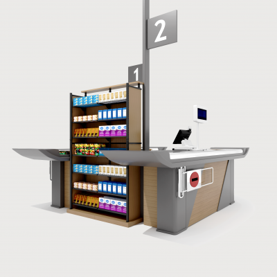 超市收银台