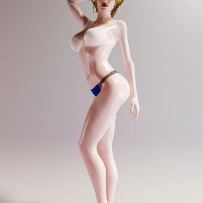 金发欧美模特女