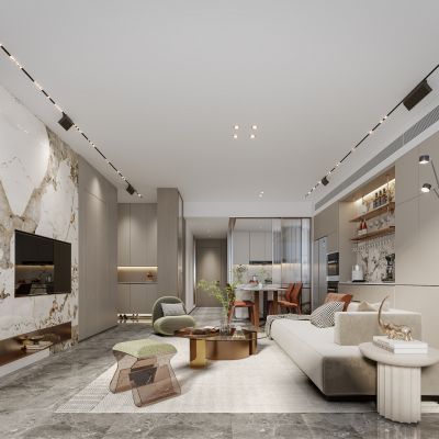 现代家居客餐厅